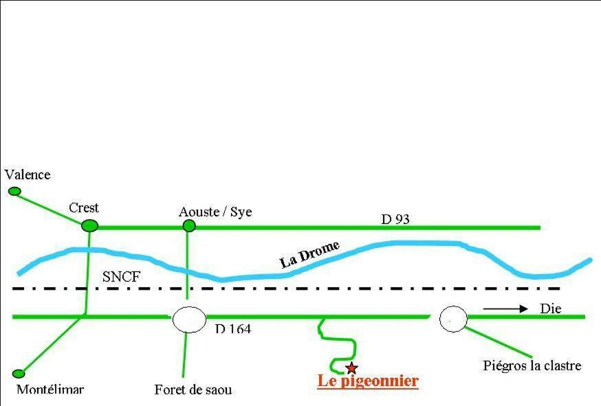 "Le Pigeonnier" Chambre D'Hote Piégros-la-Clastre Exteriör bild